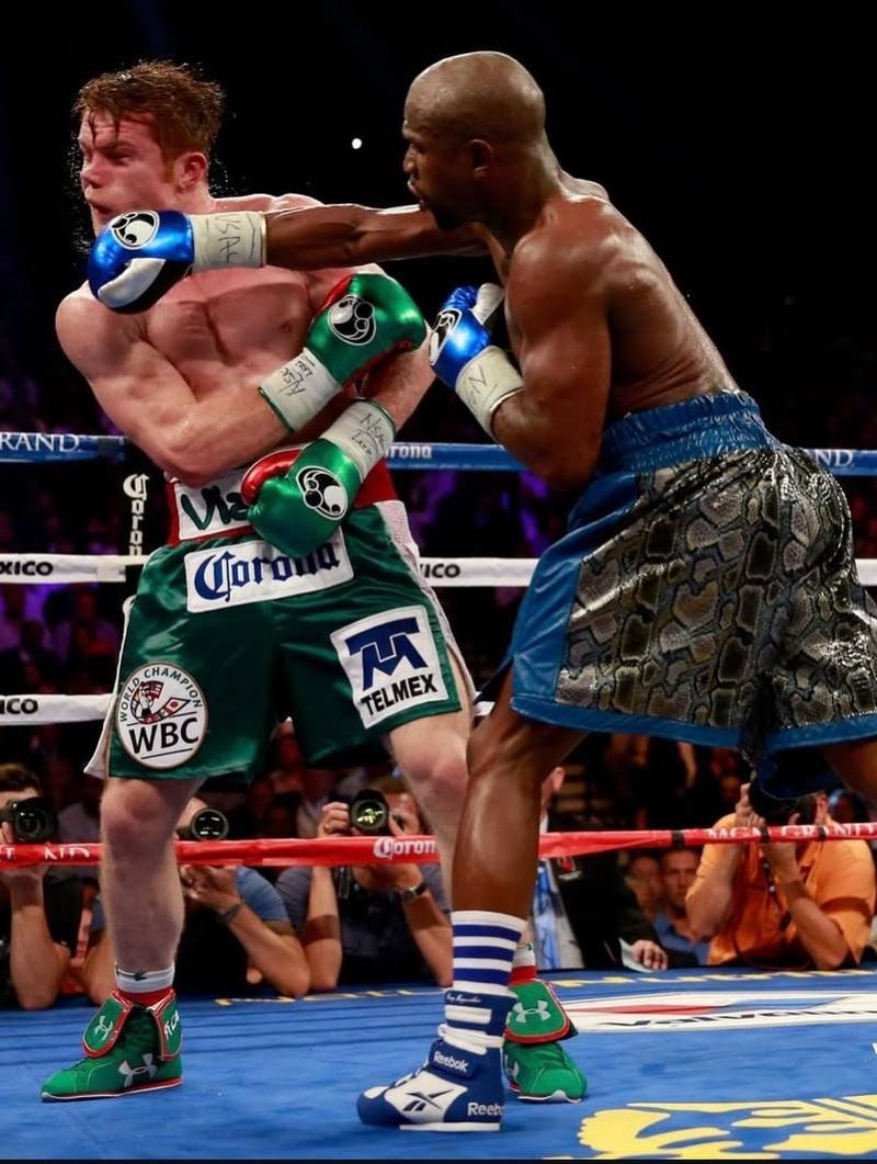 Mayweather and Mike Tyson promotional poster