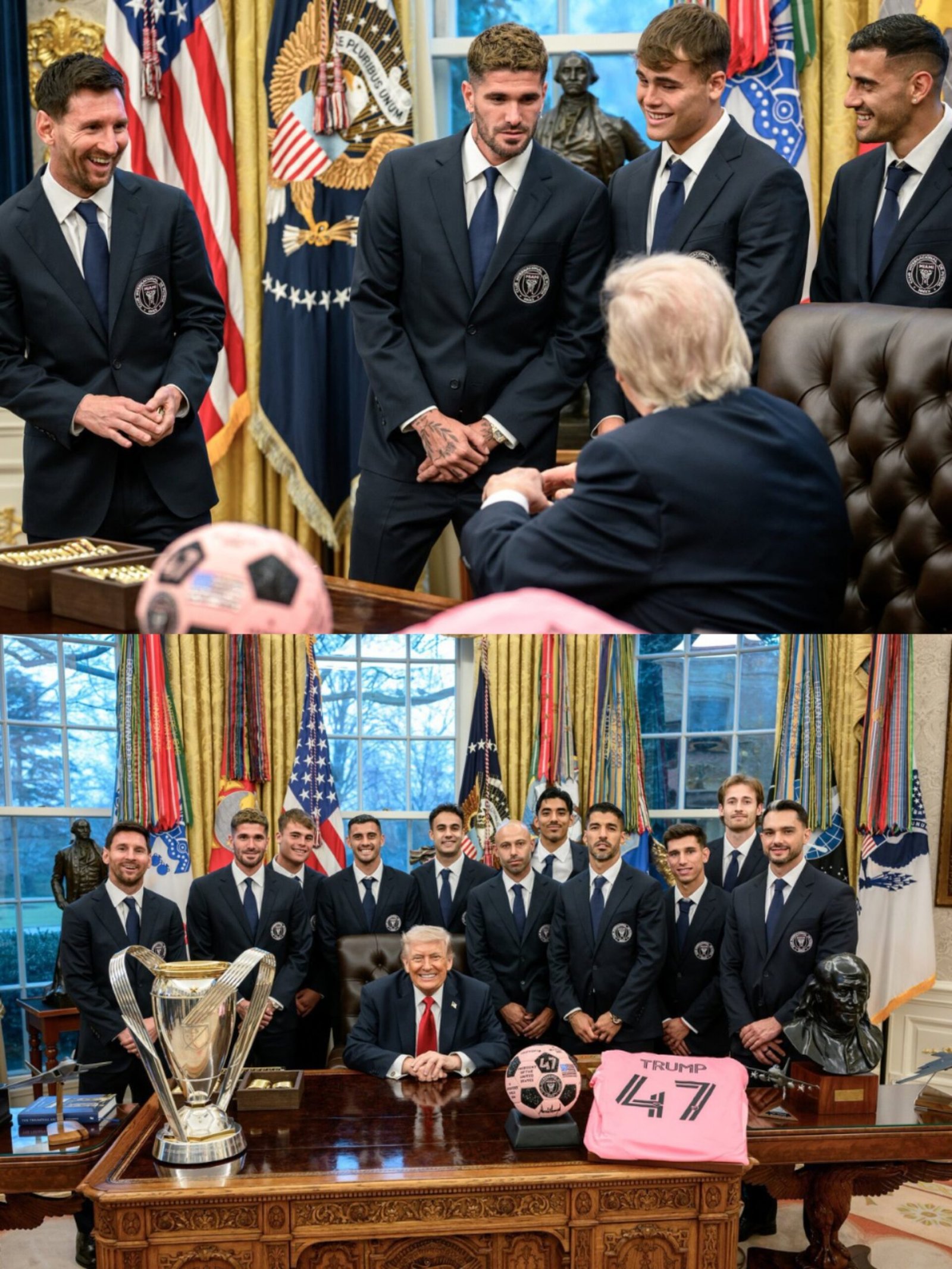 Inter Miami team at the White House