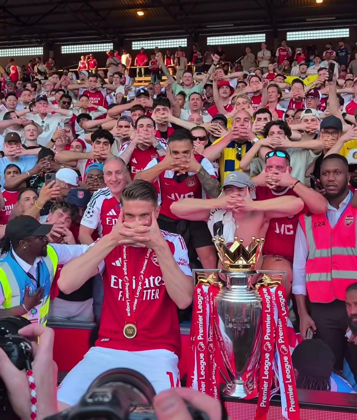 Emirates Stadium celebration