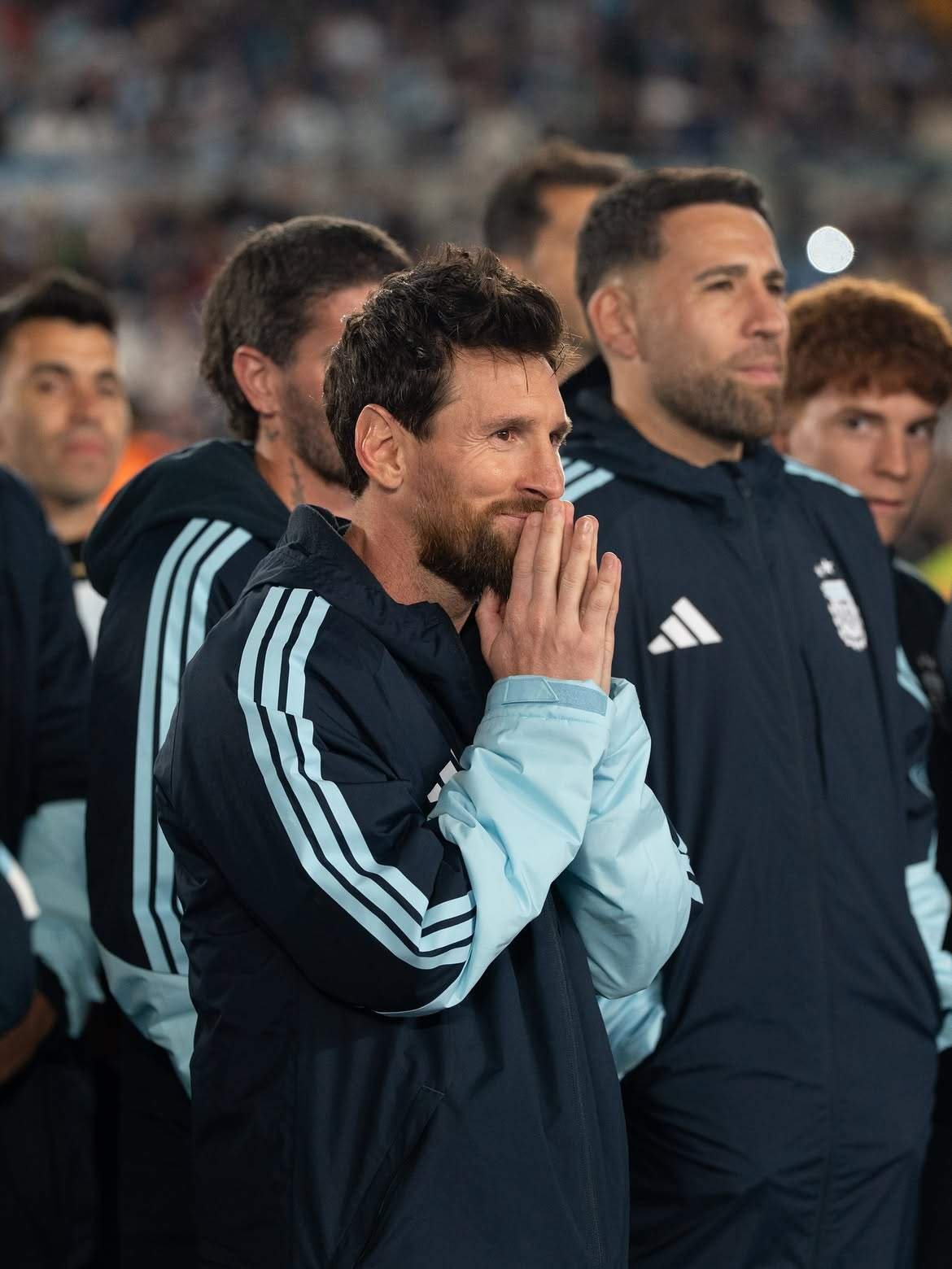 Lionel Messi emotional during his final Argentina farewell