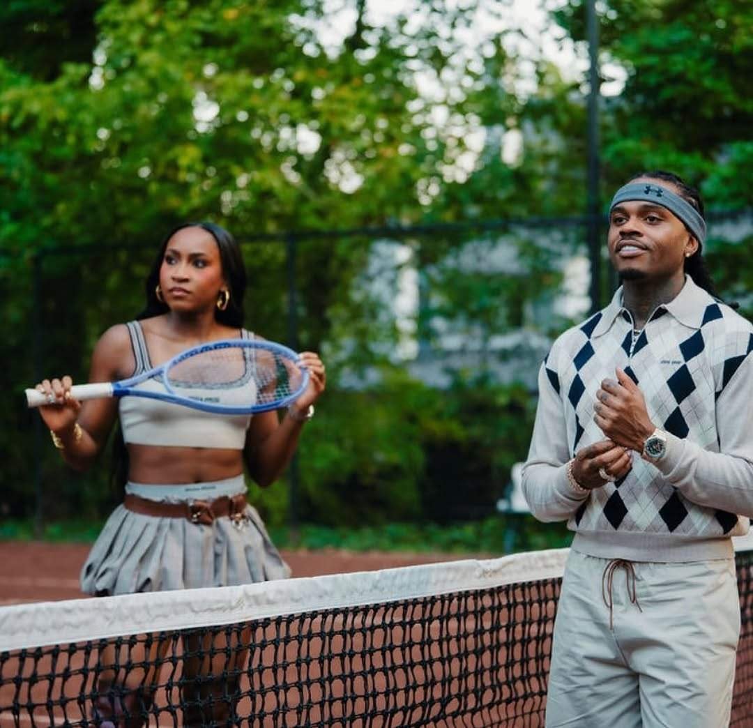 Coco Gauff appears alongside Gunna in the pop it music video